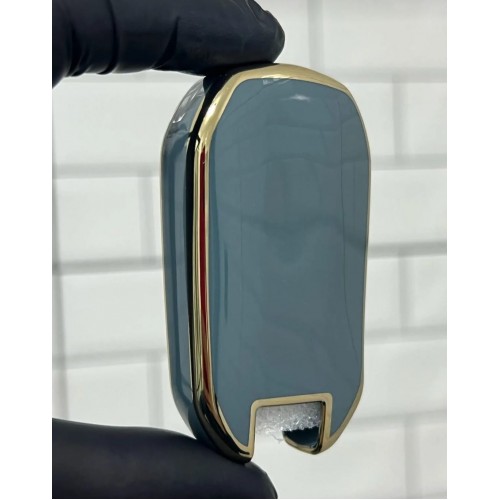 Peugeot 208 301 307 308 508 2008 3008 Partner Van Sustalı Anahtar Kılıfı Gri Gold Renk